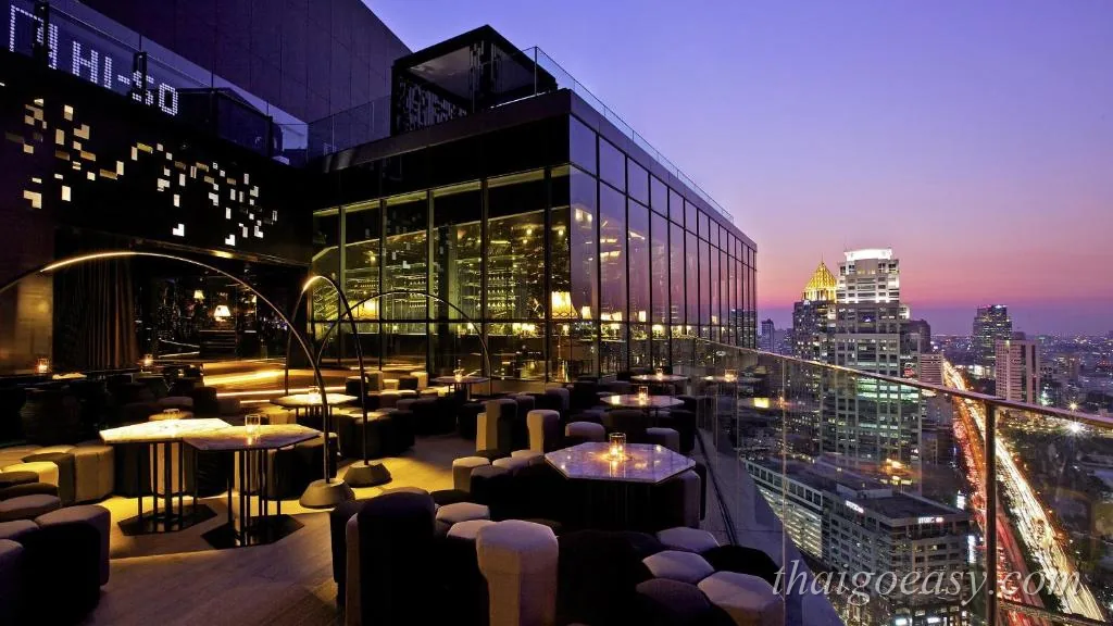 曼谷 SO/ 酒店頂樓酒吧夜景